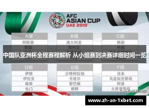 中国队亚洲杯全程赛程解析 从小组赛到决赛详细时间一览